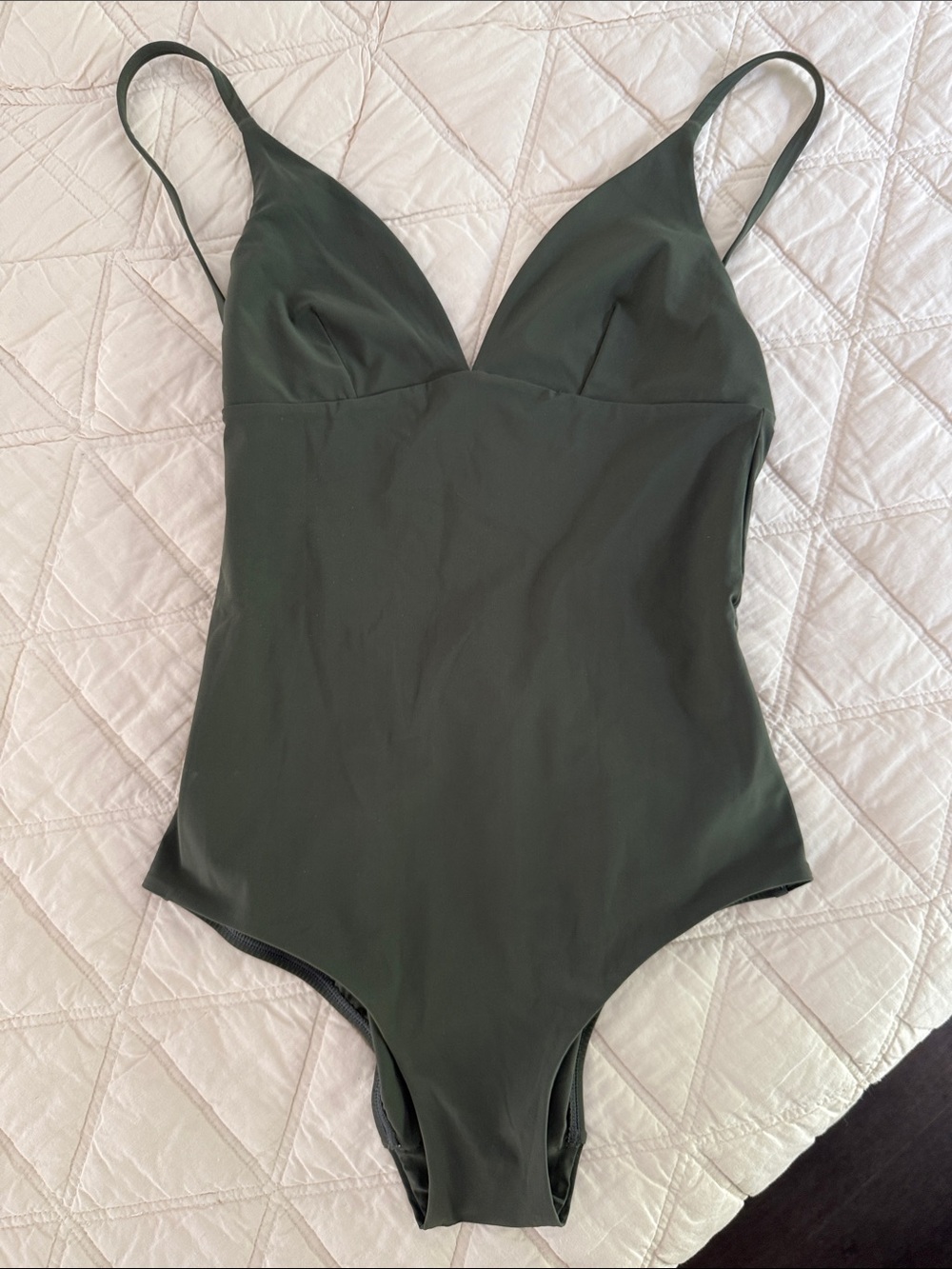 Tory Burch Olive Green One-Piece Swimsuit